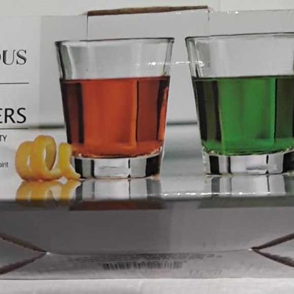 PRECIOUS HOME CLEAR GLASS SHOOTERS - SHOT GLASSES - NEW - HOLDS 1.7OZ SET OF 6 - Picture 3 of 3